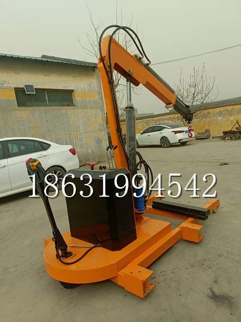 马尔康市自卸车厢随车吊 自制轮式四不像起重机 四驱平板吊 5吨 贵盛